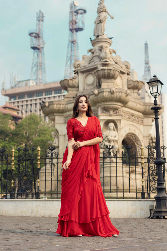 Aster Pre-Draped Saree