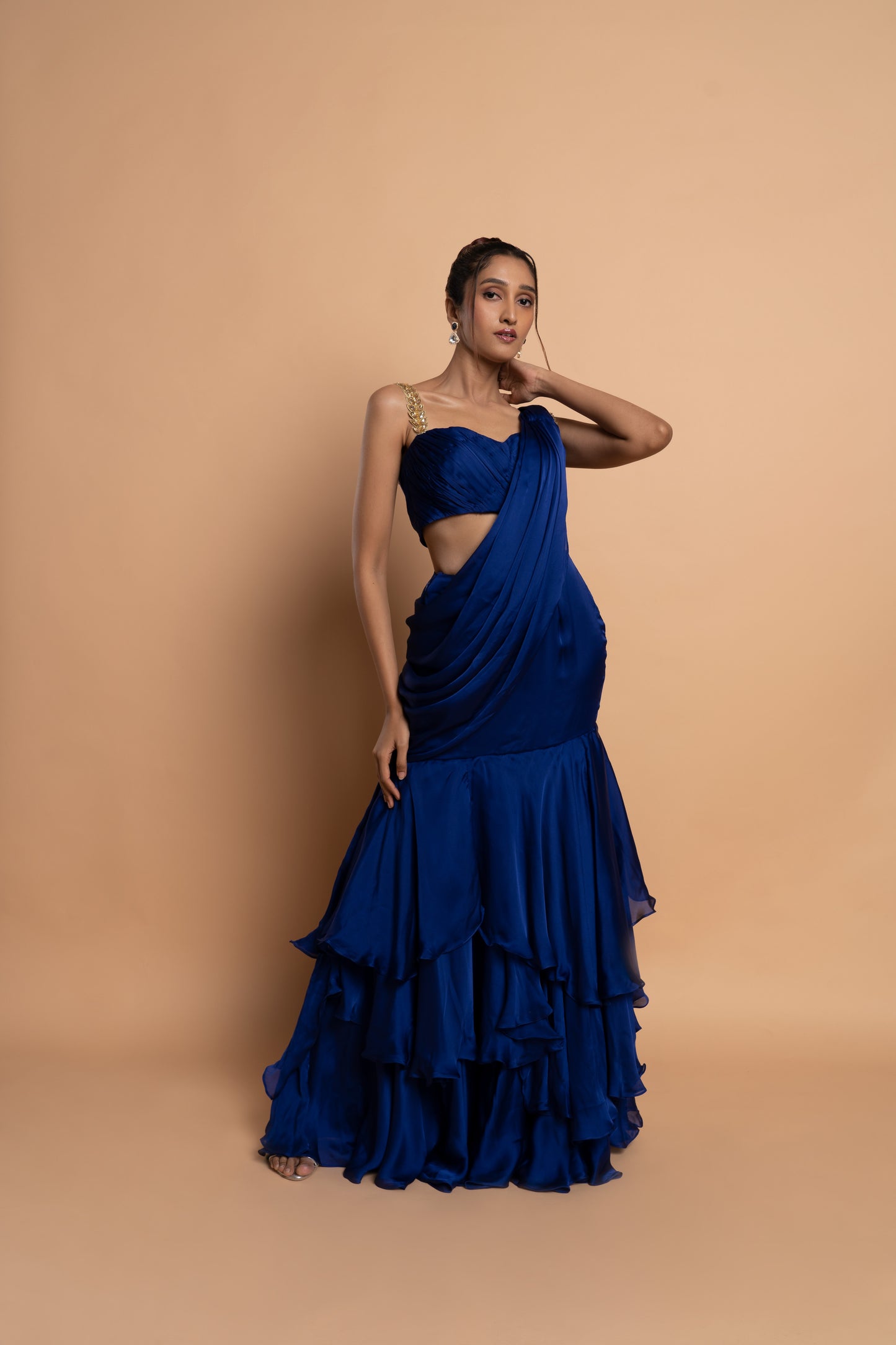 Iris Three Tiered Saree