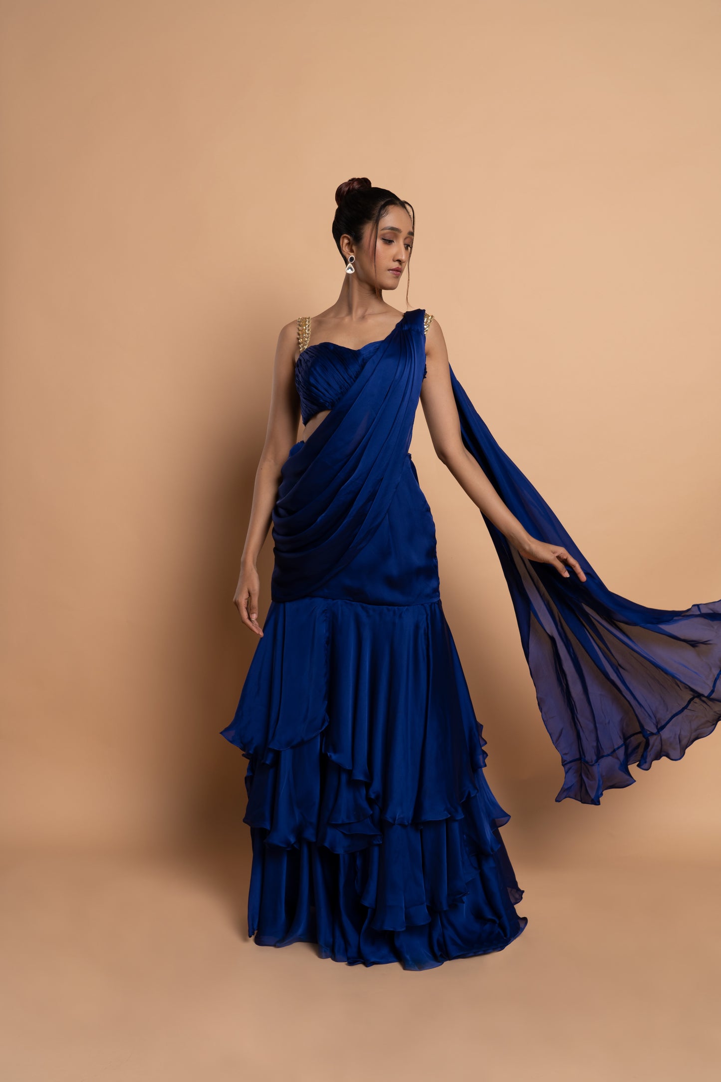 Iris Three Tiered Saree