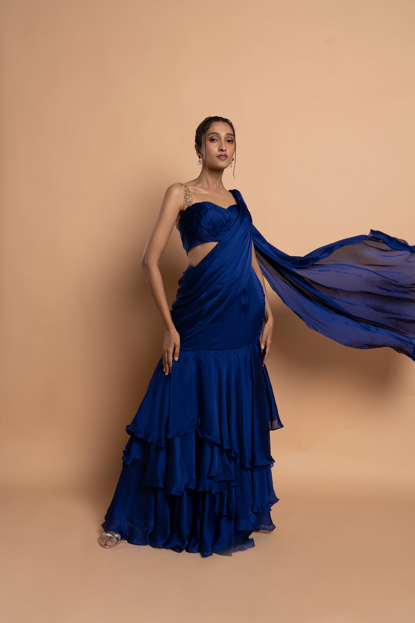 Iris Three Tiered Saree