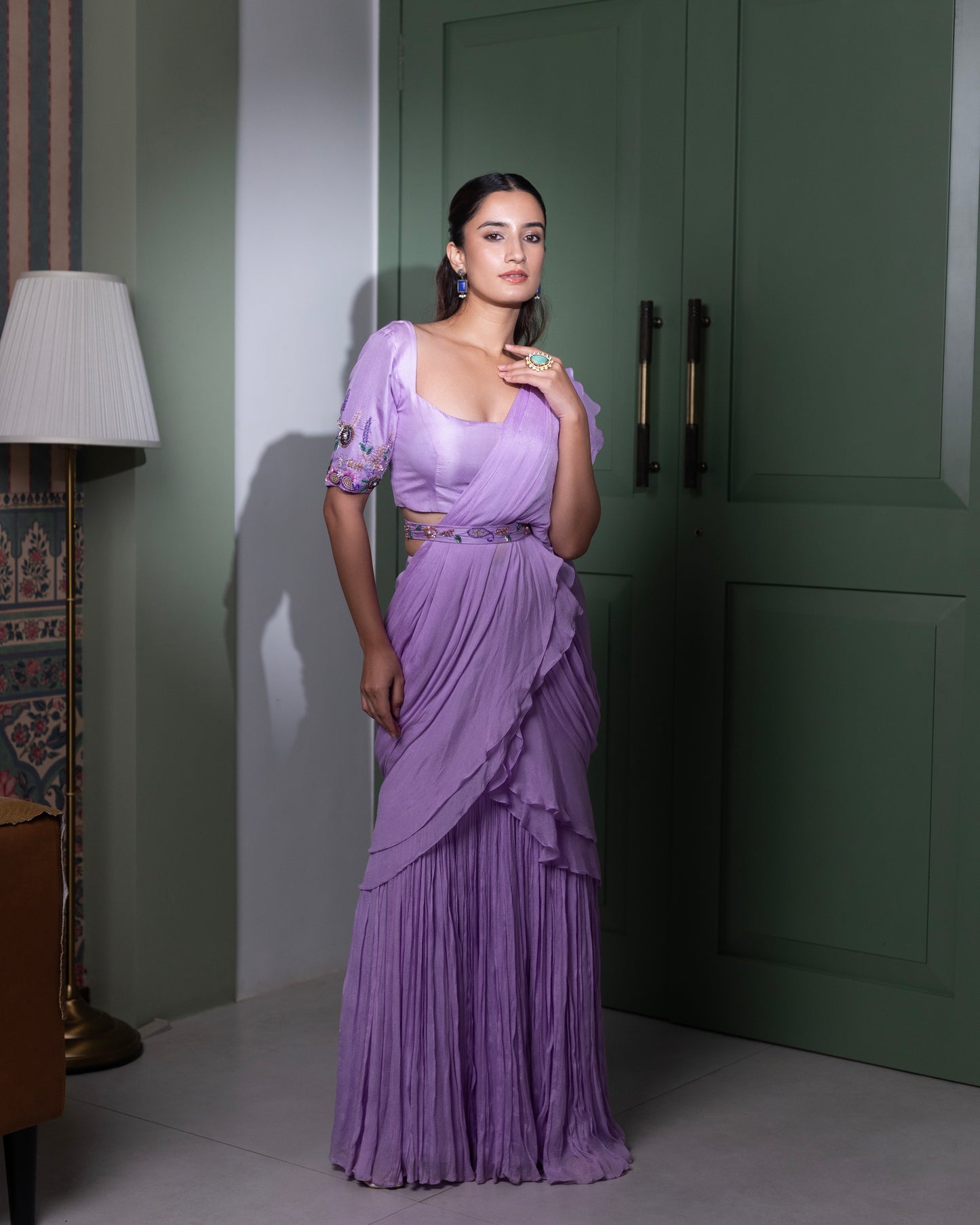 Lylac Pre Draped Saree