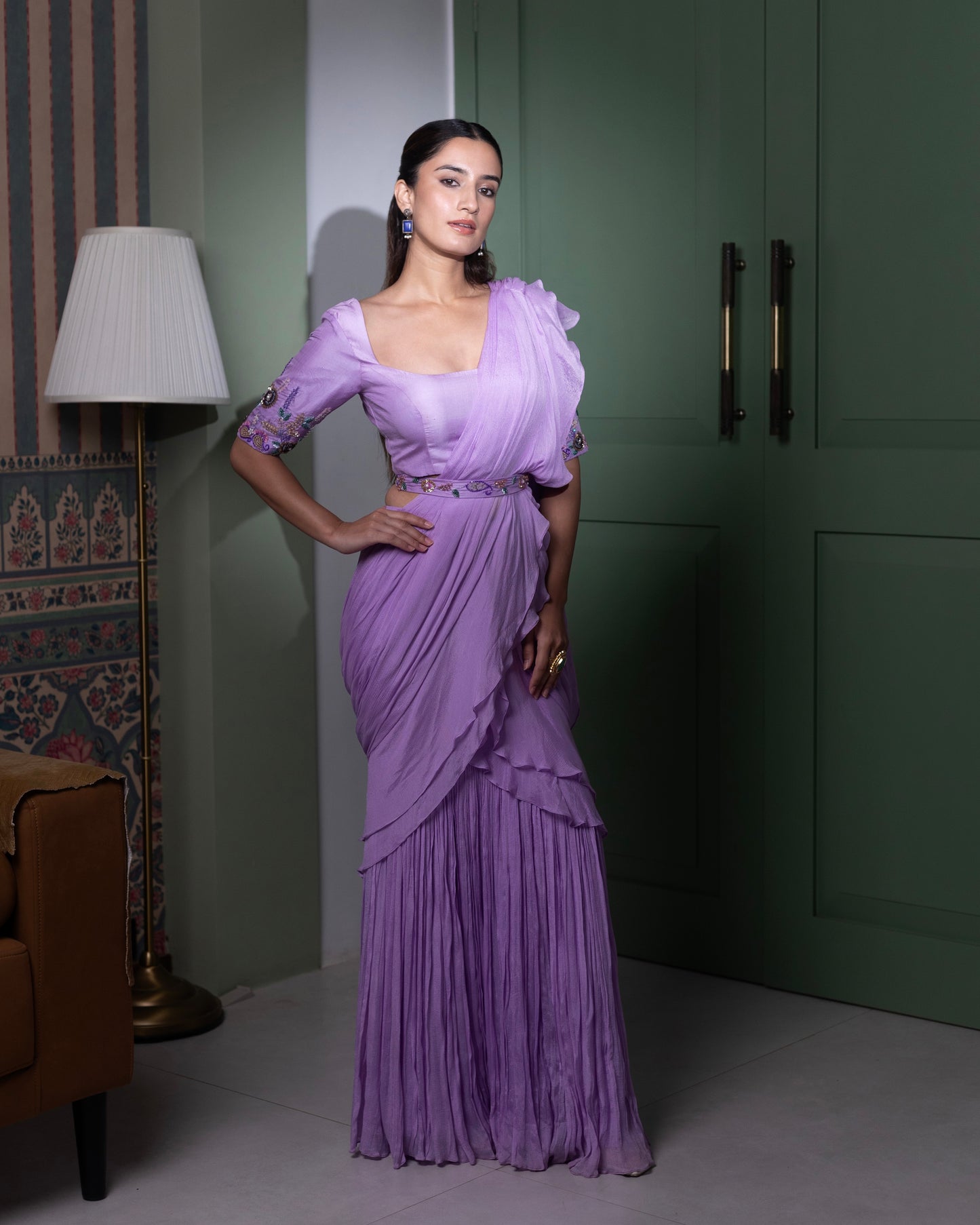 Lylac Pre Draped Saree