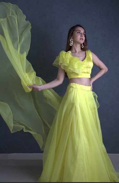 Lemony Lehenga