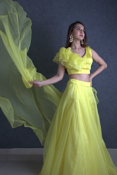 Lemony Lehenga