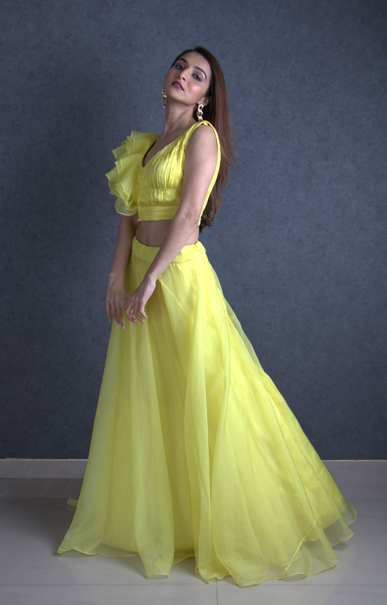 Lemony Lehenga
