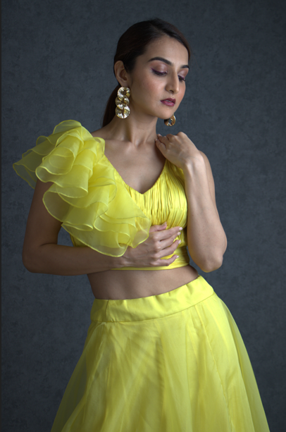 Lemony Lehenga
