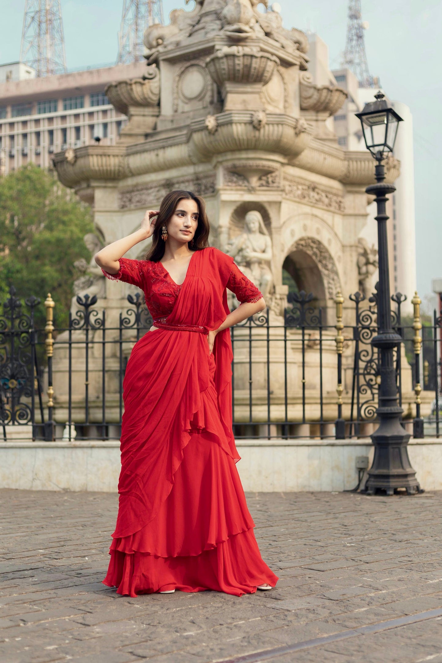 Aster Pre-Draped Saree