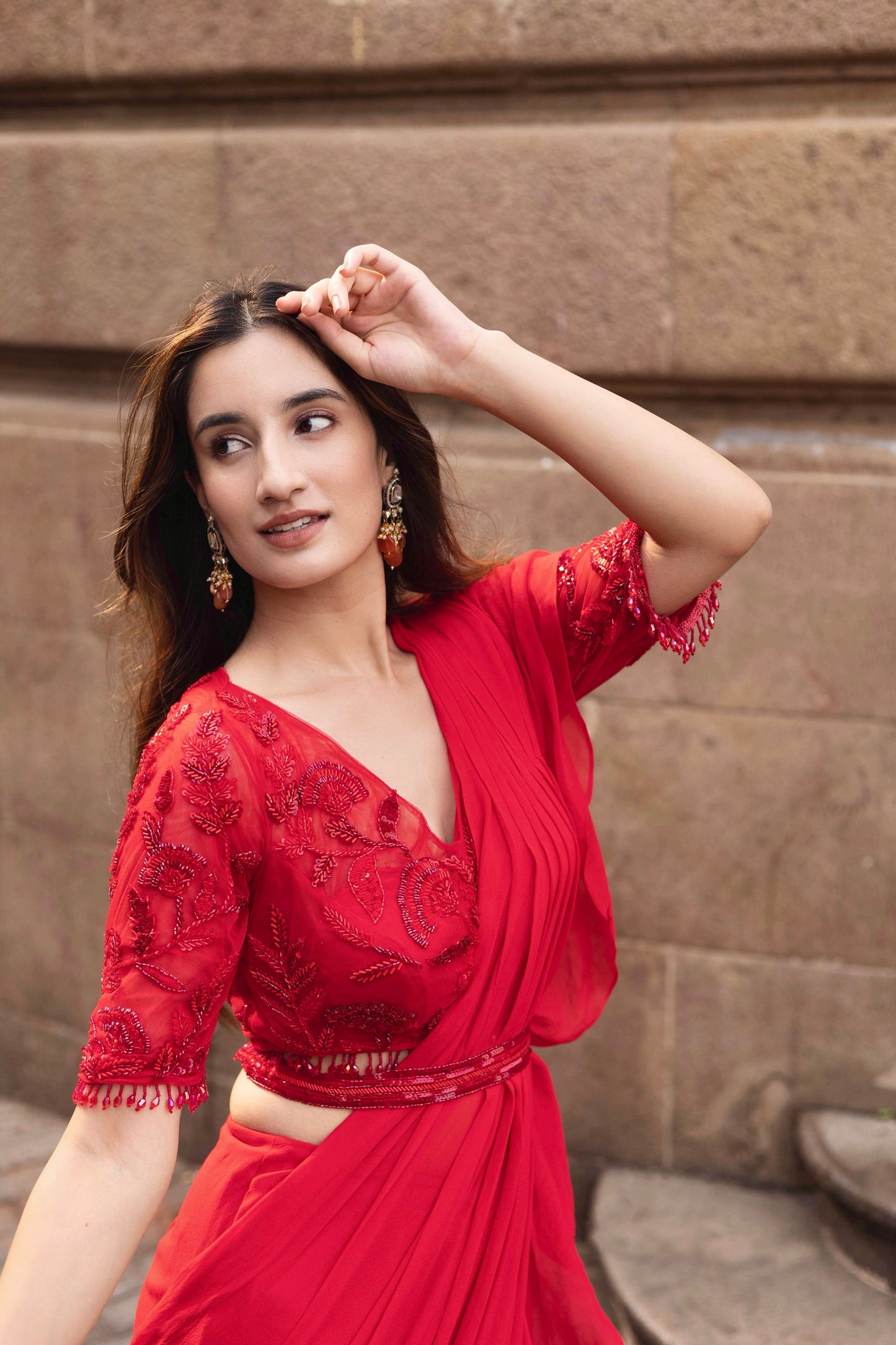 Aster Pre-Draped Saree