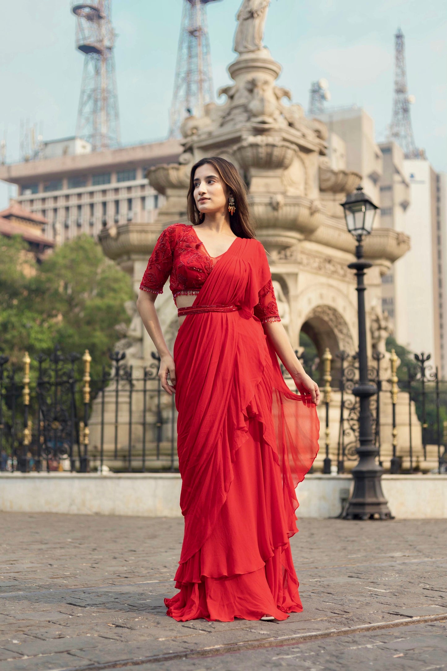 Aster Pre-Draped Saree