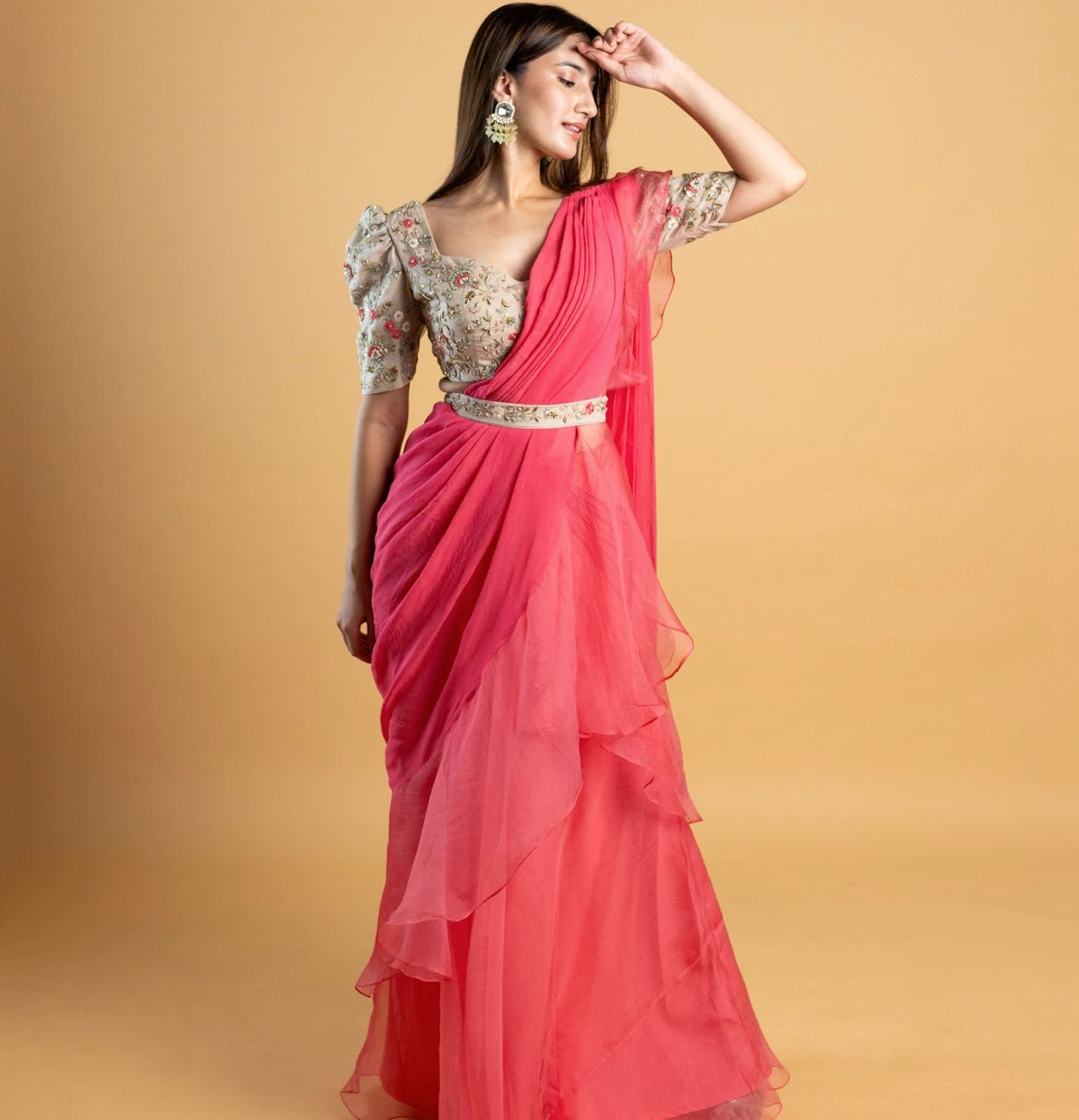 Zinnia Pre Draped Saree