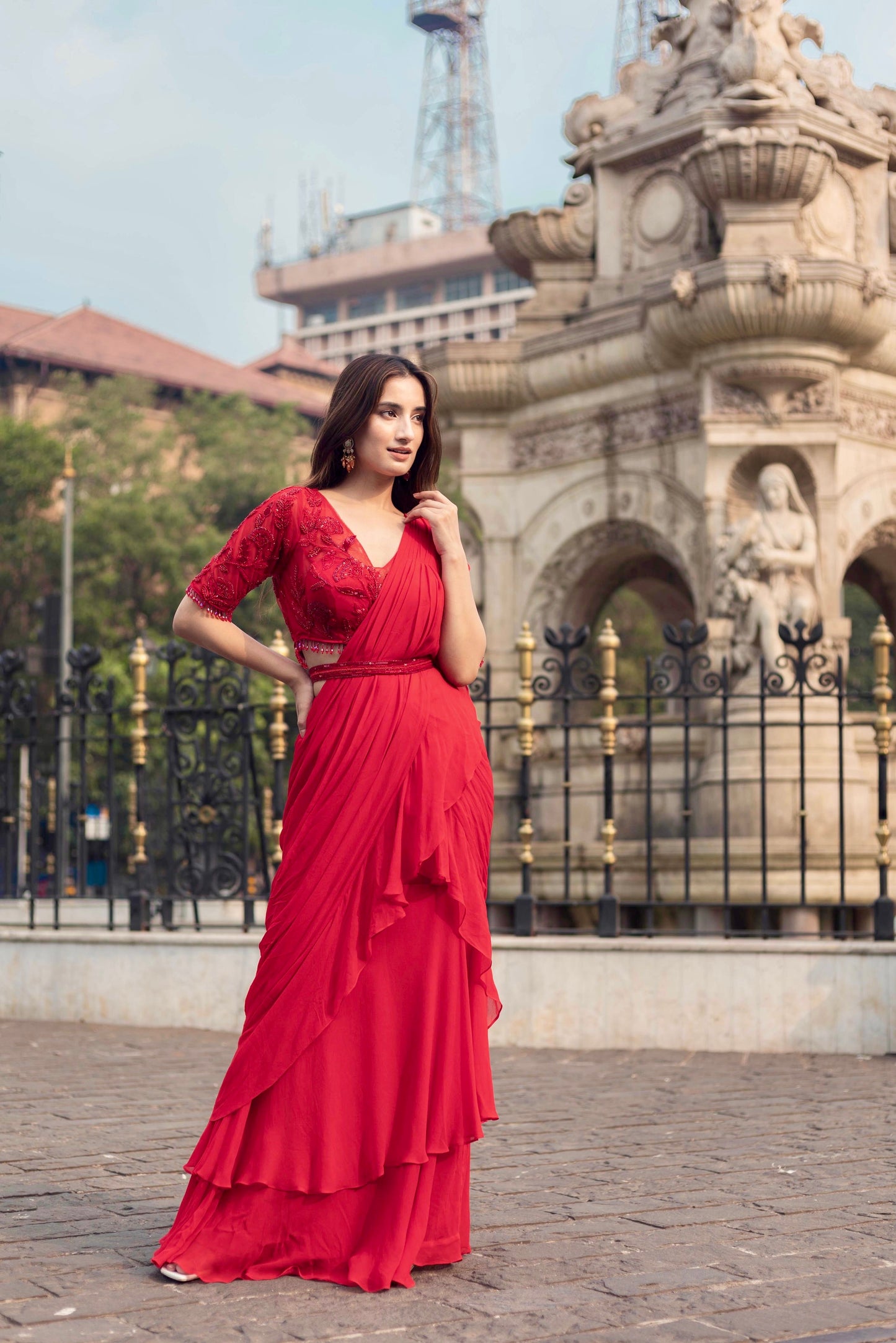 Aster Pre-Draped Saree