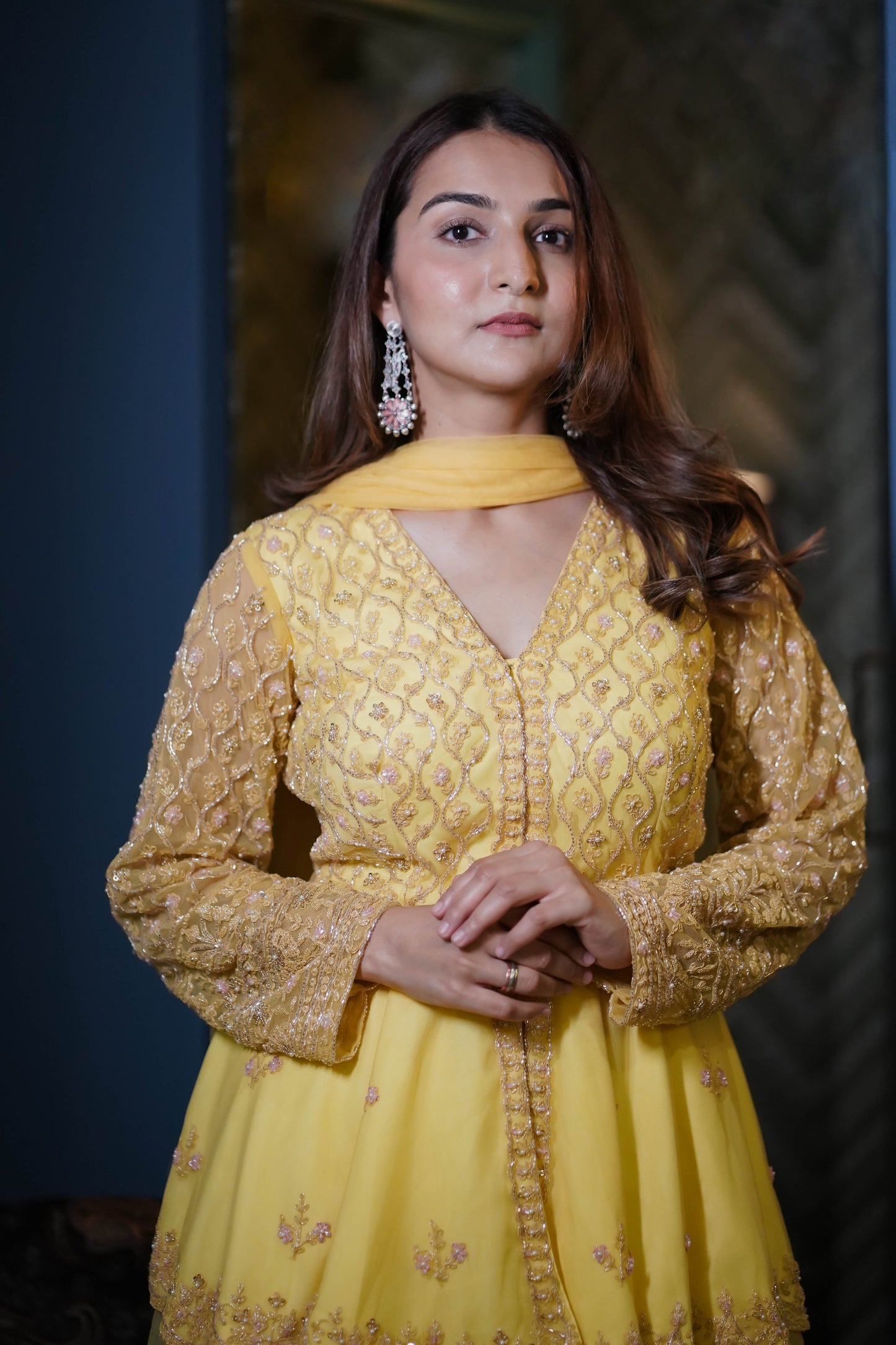 Bloom Peplum Palazzo Suit