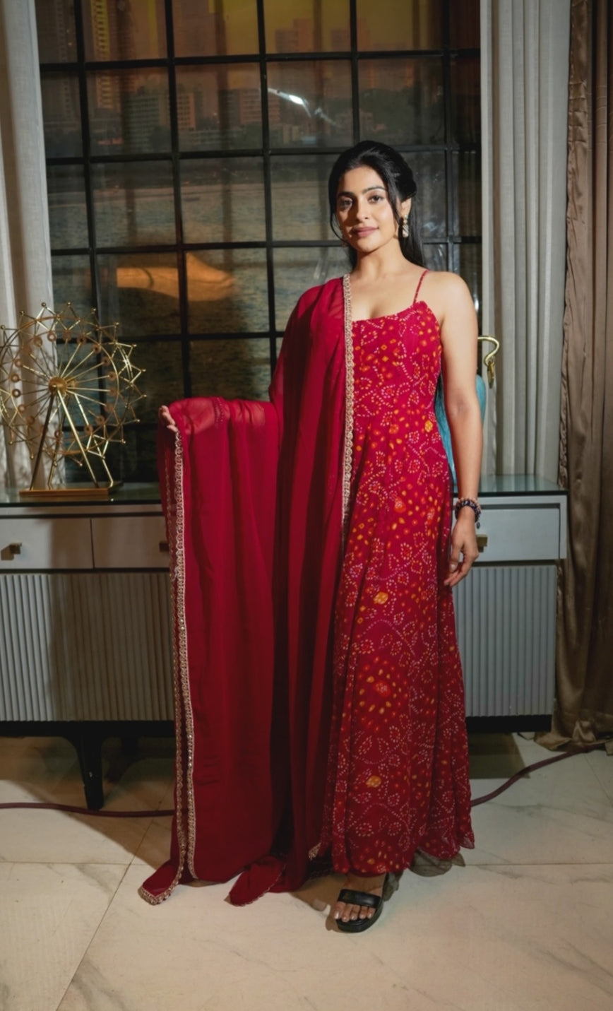 Rubaab Bandhani Suit